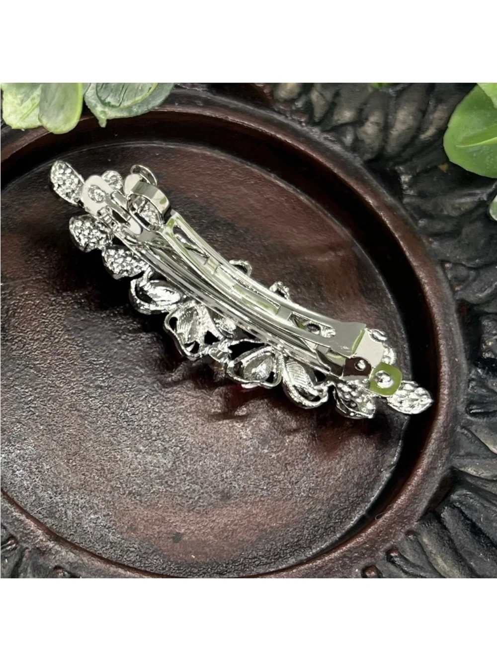 Multicolor Crystal Flower Hair Barrette FINAL PRICE DROP